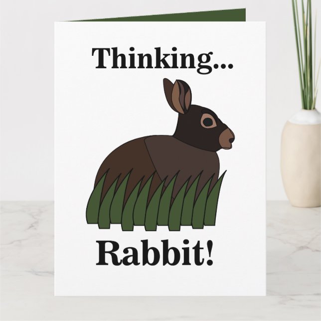 Rabbit Animal Cute Bunny Card (Front)