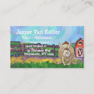 Rabbit Animal Parade writing stuff Business Card