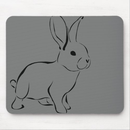 rabbit_animal_wildlife_nature mouse pad