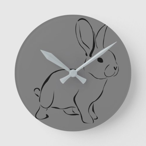 rabbit animal wildlife nature round clock