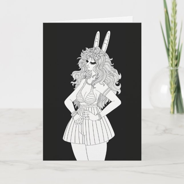 Rabbit Anthro Card (Front)