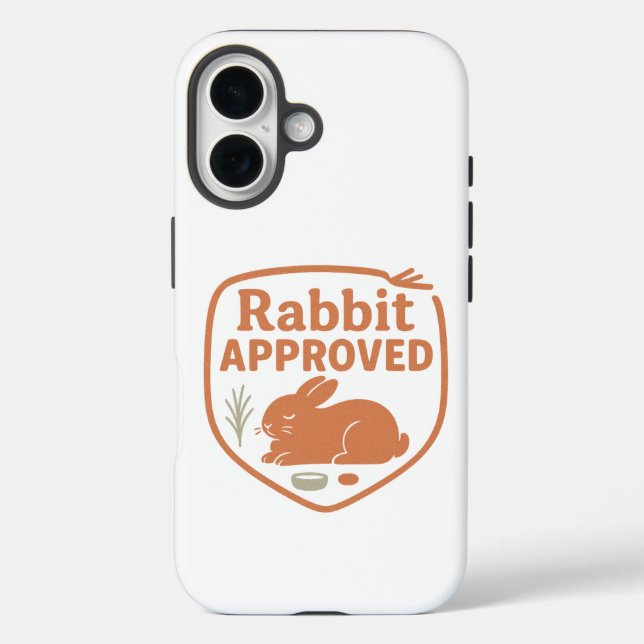 Rabbit Approved Case-Mate iPhone Case (Back)