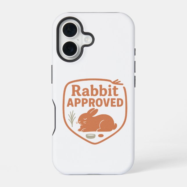 Rabbit Approved Iphone Case (Back)