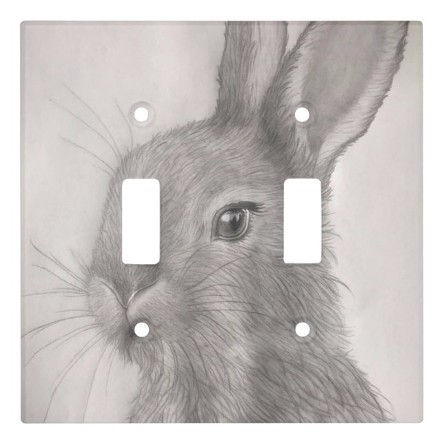 Rabbit Art Light Switch Covers (Front)