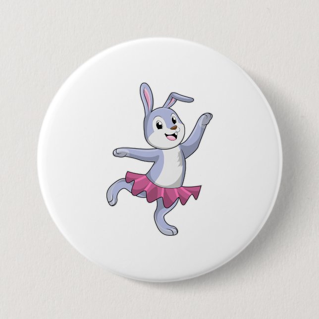 Rabbit as Ballerina at Ballet Button (Front)
