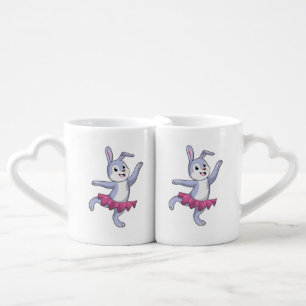Rabbit as Ballerina at Ballet Coffee Mug Set