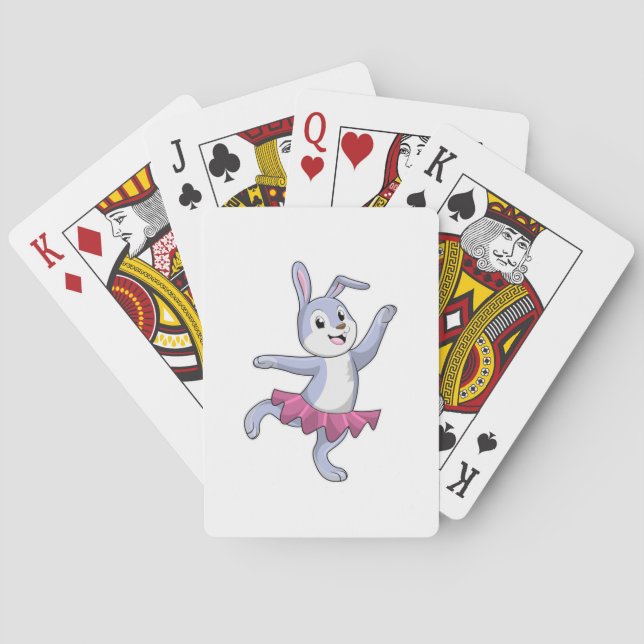 Rabbit as Ballerina at Ballet Poker Cards (Back)