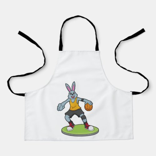 Rabbit as Basketball player with Basketball Apron