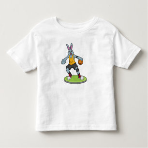 Rabbit as Basketball player with Basketball Toddler T-shirt