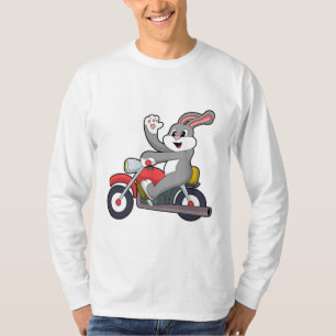 Rabbit as Biker with Motorcycle.PNG T-Shirt