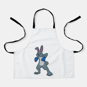 Rabbit as Boxer with Boxing gloves Apron