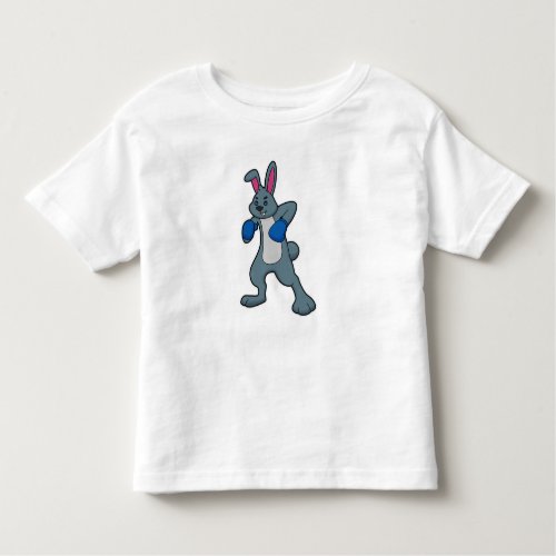Rabbit as Boxer with Boxing gloves Toddler T_shirt