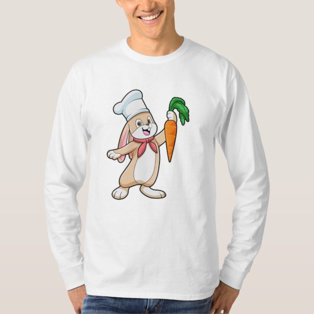 Rabbit as Cook with Carrot T-Shirt (Front)