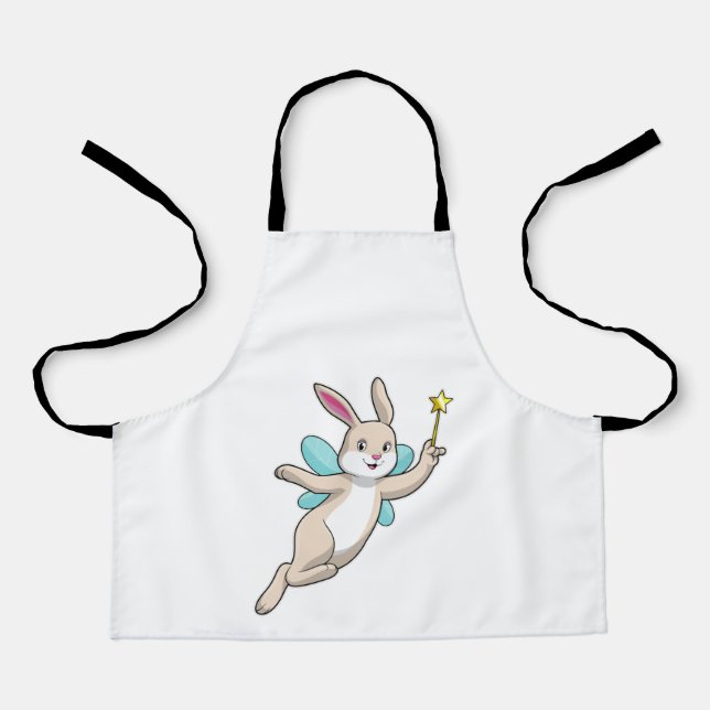 Rabbit as Fairy with Magic wand Apron (Front)