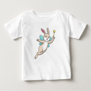 Rabbit as Fairy with Magic wand Baby T-Shirt