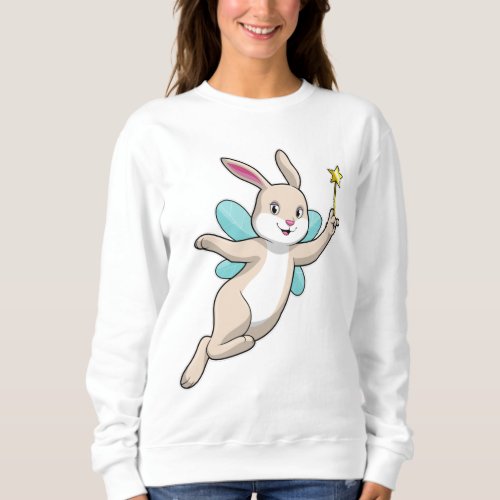 Rabbit as Fairy with Magic wand Sweatshirt