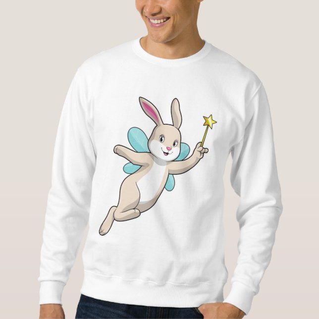 Rabbit as Fairy with Magic wand Sweatshirt (Front)