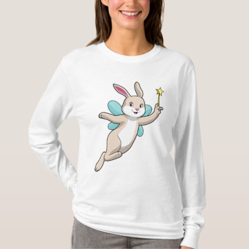 Rabbit as Fairy with Magic wand T_Shirt