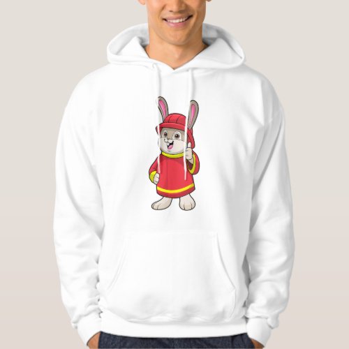 Rabbit as Firefighter with Helmet Hoodie