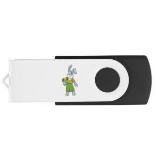 Rabbit as Hairdresser with Hairdryer Flash Drive