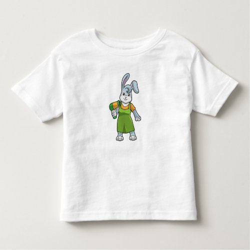Rabbit as Hairdresser with Hairdryer Toddler T_shirt