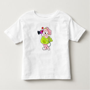 Rabbit as Hairdresser with Hairdryer Toddler T-shirt