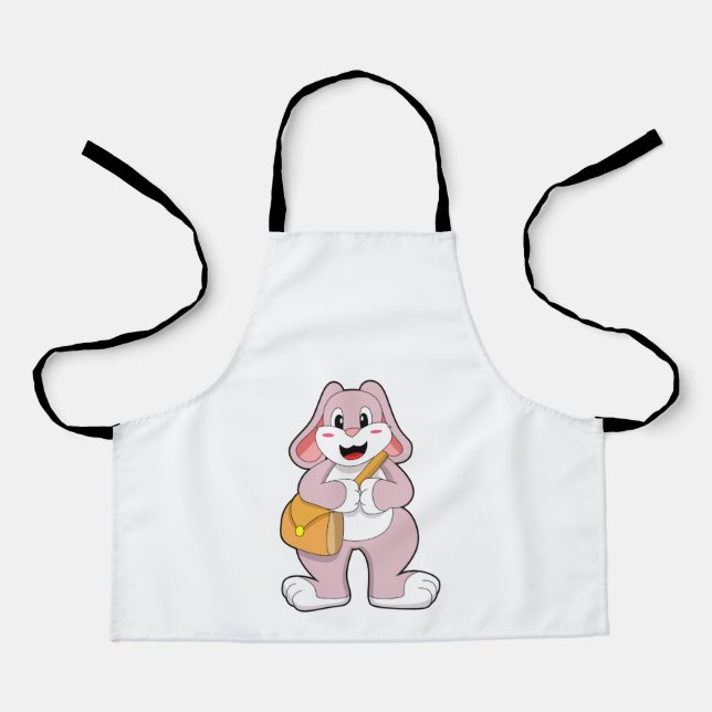 Rabbit as Hiker with Bag Apron (Front)
