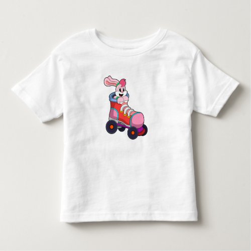 Rabbit as Inline Skater with Inline Skates Toddler T_shirt