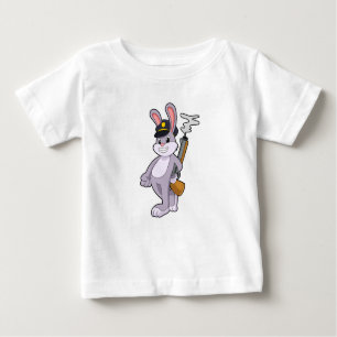 Rabbit as Police officer with Police hat Baby T-Shirt
