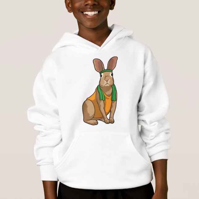 Rabbit as Runner with Towel Hoodie (Front)
