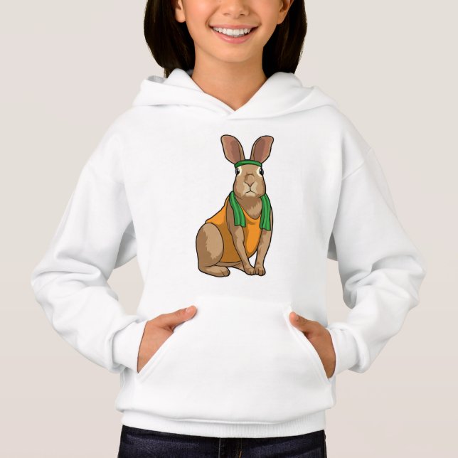 Rabbit as Runner with Towel Hoodie (Front)