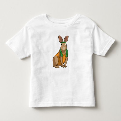 Rabbit as Runner with Towel Toddler T_shirt