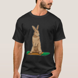 Rabbit as Snowboarder with Snowboard T-Shirt