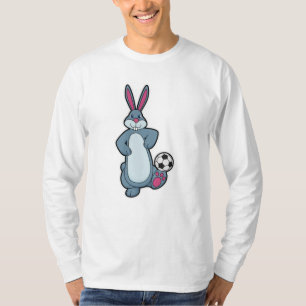 Rabbit as Soccer player with Soccer ball T-Shirt