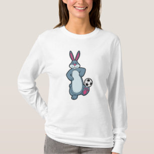 Rabbit as Soccer player with Soccer ball T-Shirt