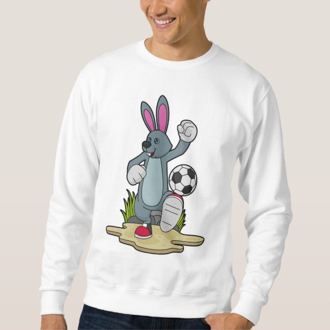 Rabbit as Soccer player with Soccer Sweatshirt (Front)