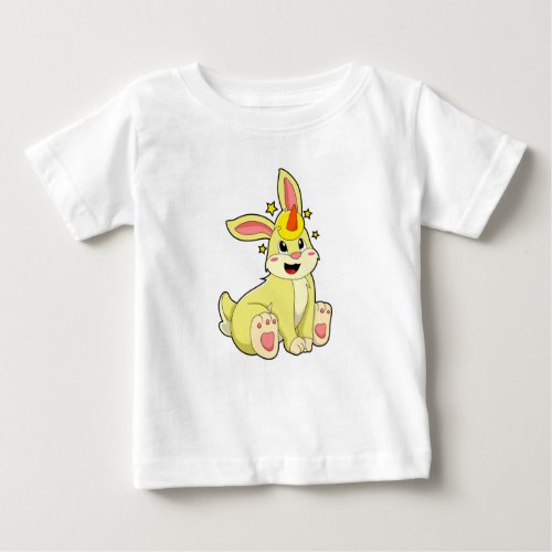 Rabbit as Unicorn Baby T_Shirt