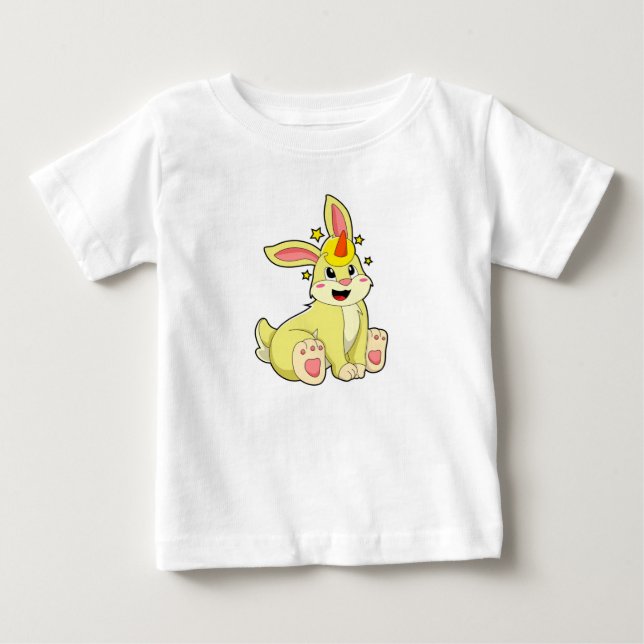 Rabbit as Unicorn Baby T-Shirt (Front)