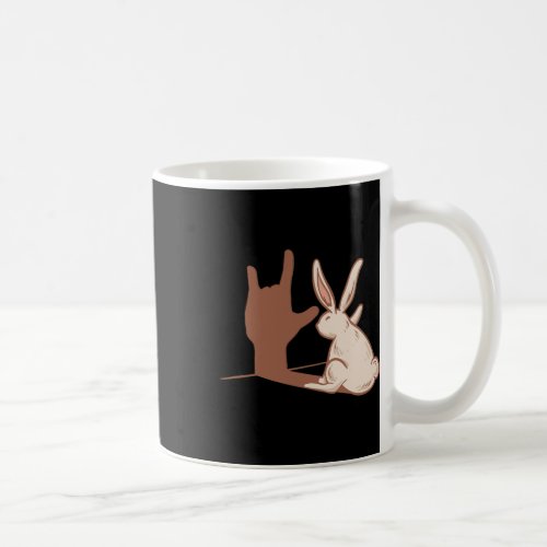 Rabbit Asl Hand Gesture Deaf Hearing Loss Awarenes Coffee Mug