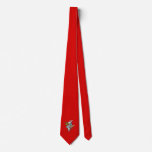 Rabbit at Alice in Wonderland (Red) - Neck Tie