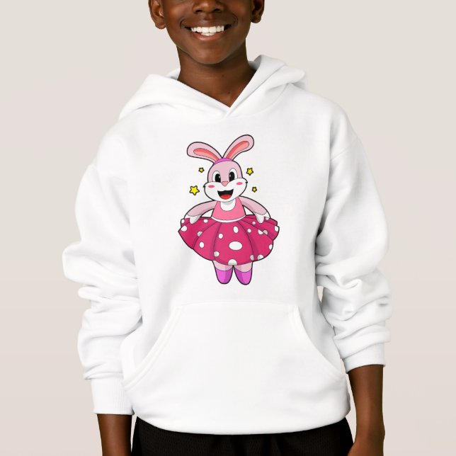 Rabbit at Ballet Dance Hoodie (Front)