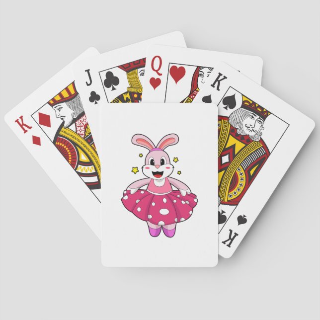 Rabbit at Ballet Dance Poker Cards (Back)