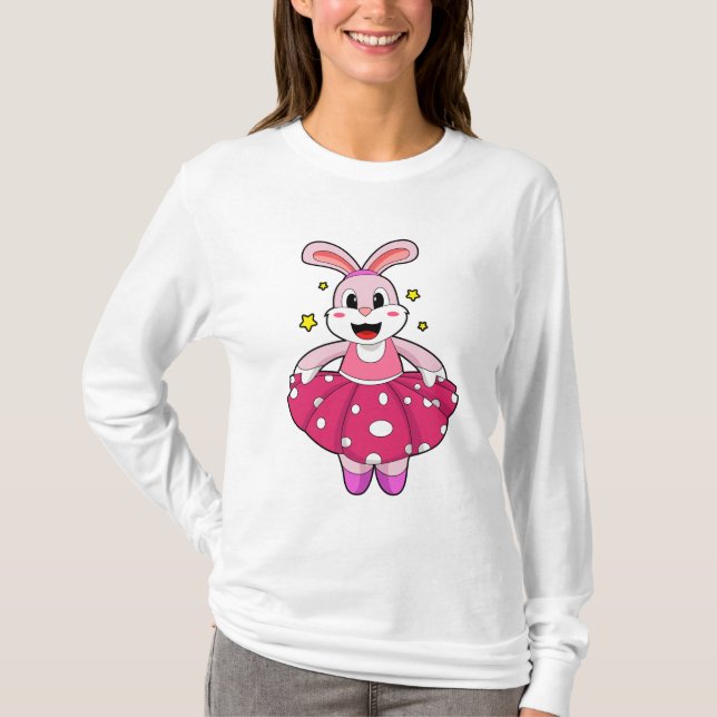 Rabbit at Ballet Dance T-Shirt (Front)