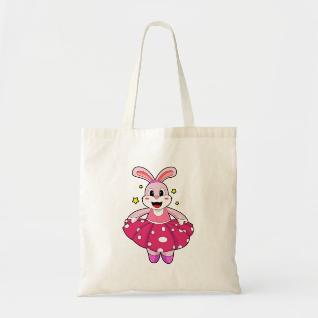 Rabbit at Ballet Dance Tote Bag (Front)