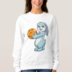 Rabbit at Bowling with Bowling ball Sweatshirt