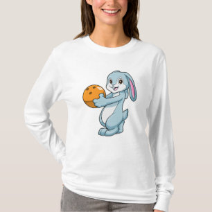 Rabbit at Bowling with Bowling ball T-Shirt
