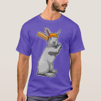 Rabbit at Cricket with Cricket bat1