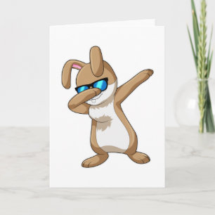 Rabbit at Hip Hop Dance Dab Card