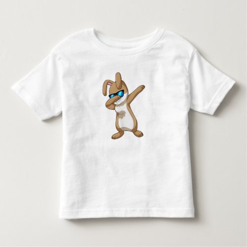 Rabbit at Hip Hop Dance Dab Toddler T_shirt
