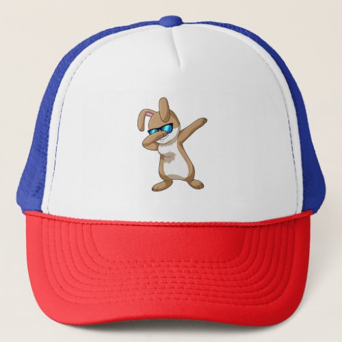 Rabbit at Hip Hop Dance Dab Trucker Hat